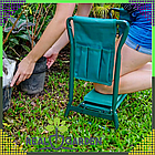 Садовий складаний стілець-колінник 3в1 + 2 органайзери (сумки для інструментів), фото 7