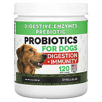 StrellaLab, Probiotics, травлення та імунітет, для собак, 120 м’яких жувальних таблеток, 288 г (10 унцій)