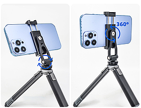 Металеве кріплення 360° для телефону з двома холодними черевиками, фото 5