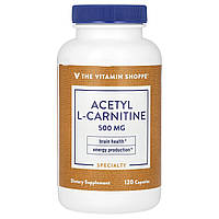 The Vitamin Shoppe, ацетил-L-карнітин, 500 мг, 120 капсул