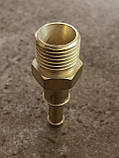 Штуцер-ніпель комбінований (штуцер М16х1,5мм-ніпель комбінований 6/9 мм) ДонімЕТ (латунний), фото 6