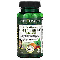Purity Products, Chris Kilham's, Green Tea CR, фітосома, 60 вегетаріанських капсул