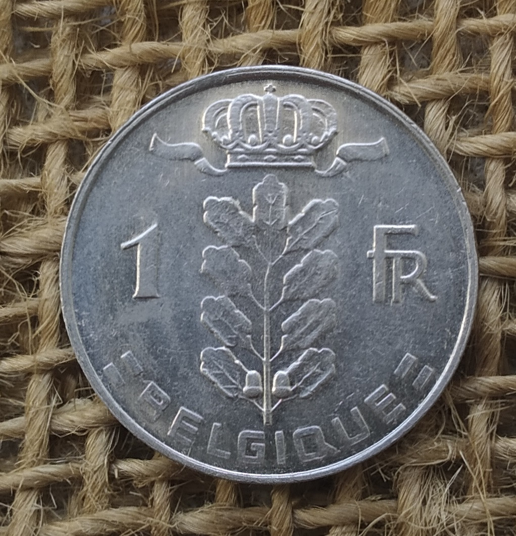 1 франк 1972 року. Бельгiя
