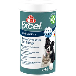 Вітаміни для собак та котів 8in1 (8в1) Excel Brewers Yeast підтримка здоров'я шкіри та шерсті 780 шт