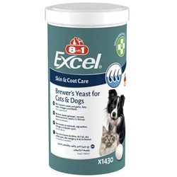 Вітаміни для собак та котів 8in1 (8в1) Excel Brewers Yeast підтримка здоров'я шкіри та шерсті 1430 шт