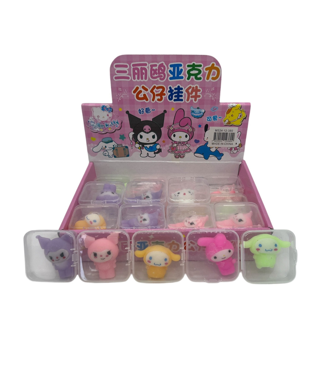 Антістрес сквіш міні герої Sanrio у коробці, фото 1