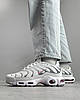 Жіночі кросівки Nike Air Max Tn White Pink Grey Найк Аїр Макс ТН Плюс білі з рожевим сітка, фото 7