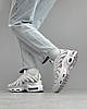 Жіночі кросівки Nike Air Max Tn White Pink Grey Найк Аїр Макс ТН Плюс білі з рожевим сітка, фото 8