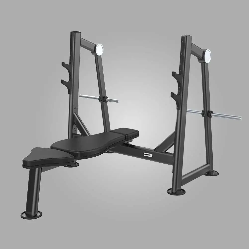 Лава для жиму горизонтальна зі стійками професійна DHZ U2043 Лава атлетична для жиму DHZ Fitness, фото 1