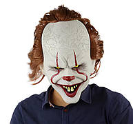 Маска Пеннівайз Стівен Кінг. Pennywise, клоун жах, Хеллоуїн, Косплей. Pennywise the Dancing Clown RESTEQ