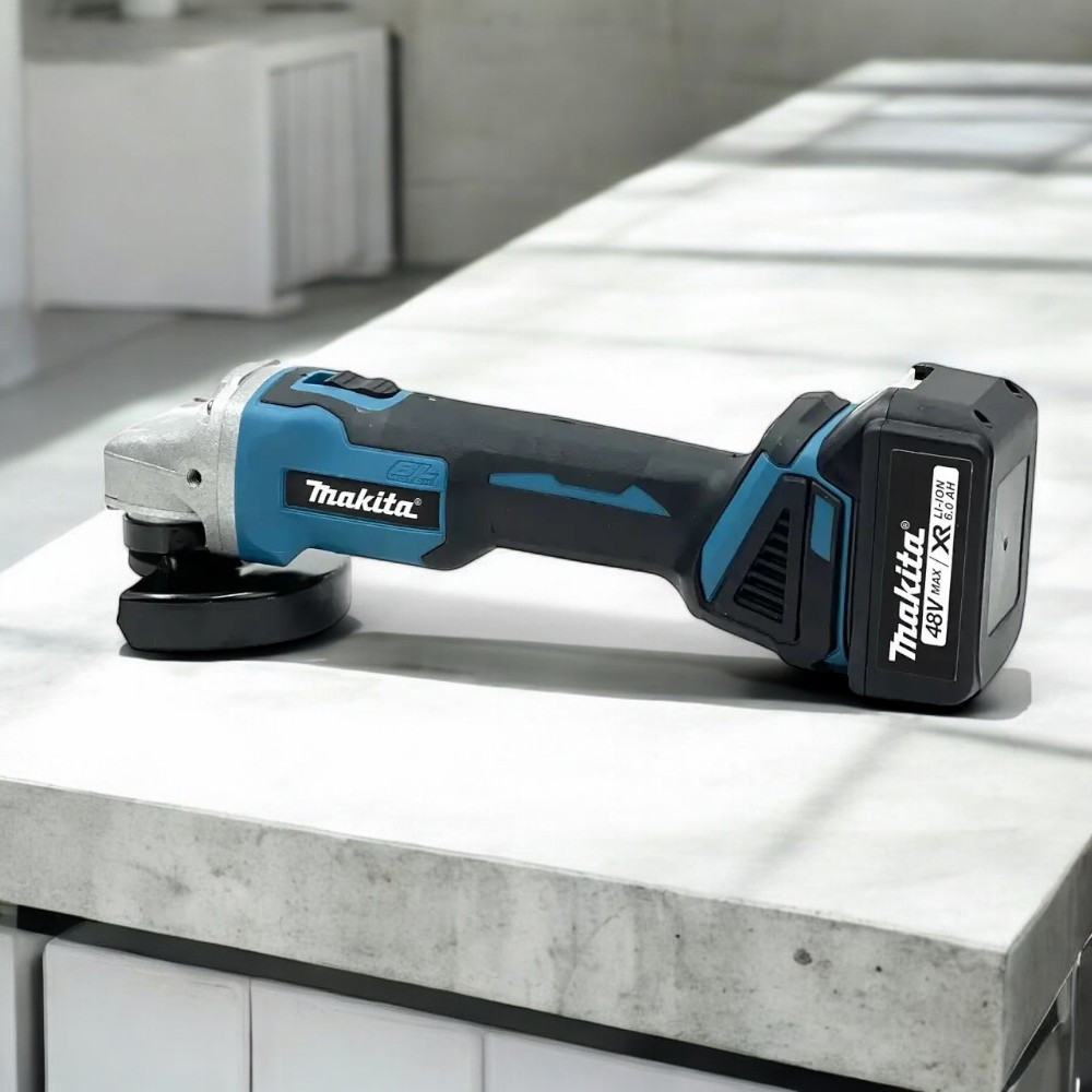 Потужна кутова шліфмашина Makita DGA504ZL 48V Болгарка 125 мм з двома акумуляторами Болгарка Макіта