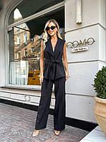 Брючний костюм жіночий піджак без рукавів і штани