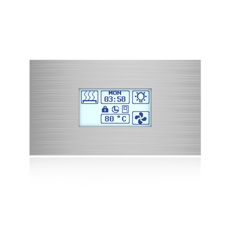 Пульт керування Sawo Innova Stainless Steel Touch INT-S-SST-CDF (Combi) з блоком потужності INP-C-CDF, фото 1