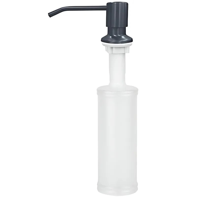 Дозатор для рідкого мила врізний ZERIX DIS-01.SUS NANO-BLACK з нержавіючої сталі SUS304 300 мл (ZX5885), фото 1