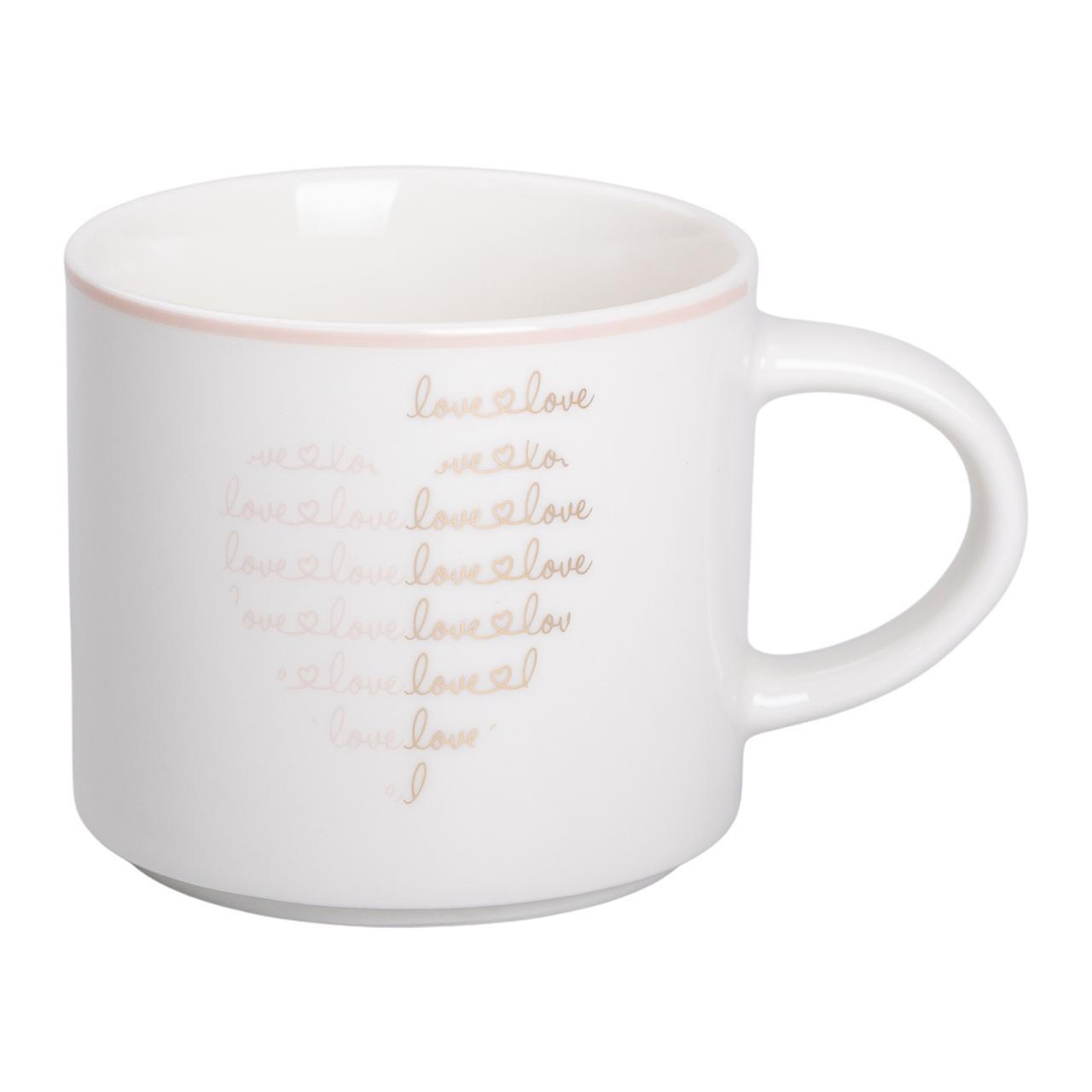 Кружка порцелянова 350 (мл) для кави та чаю Біла RX-N240126W, фото 1