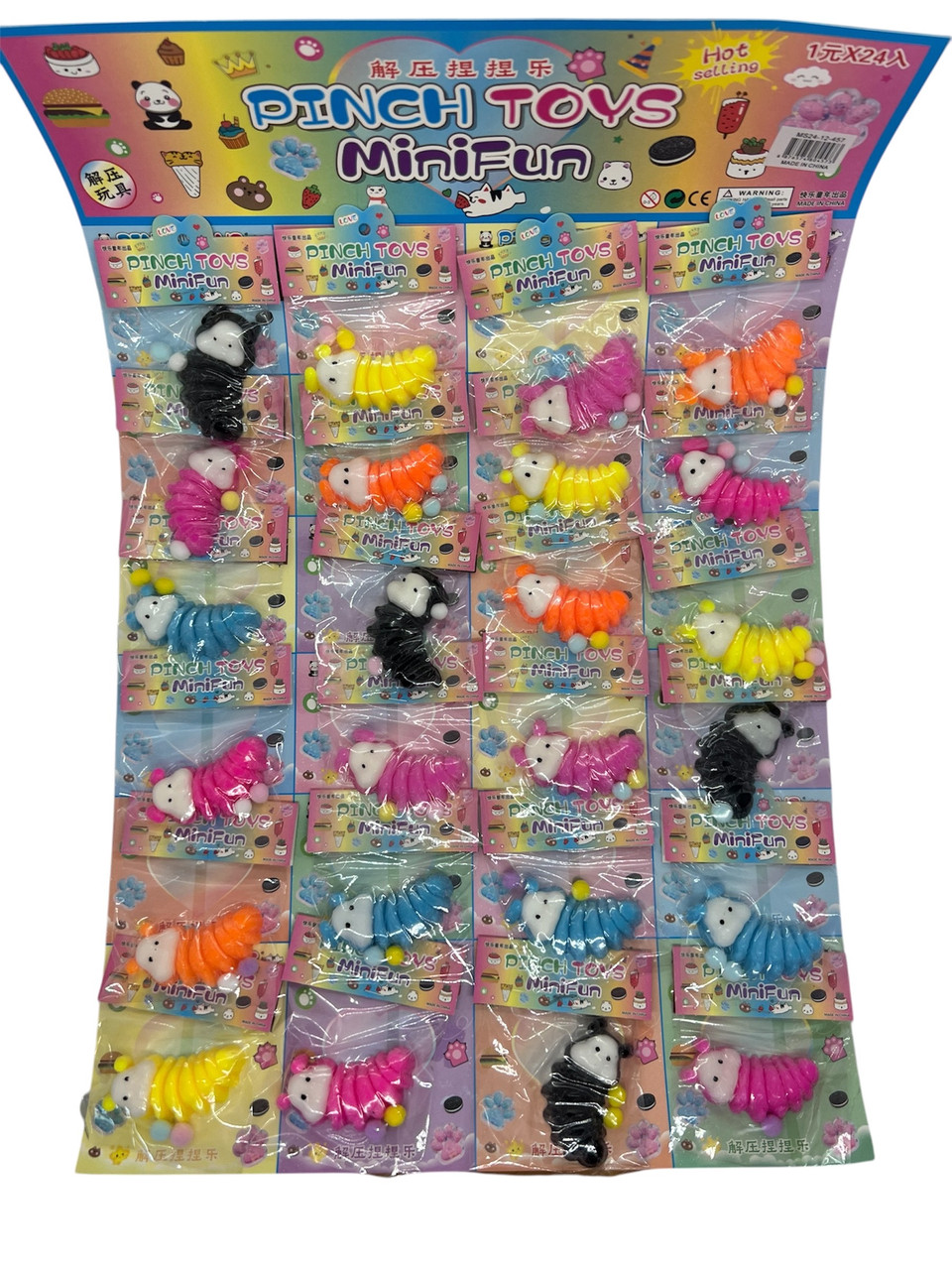 Антістрес міні сквіш гусениця, фото 1