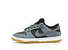 Чоловічі кросівки Nike SB Dunk Low Dark Grey Black Кеди Найк Данк Лоу чорно сірі шкіра замша демісезон, фото 7