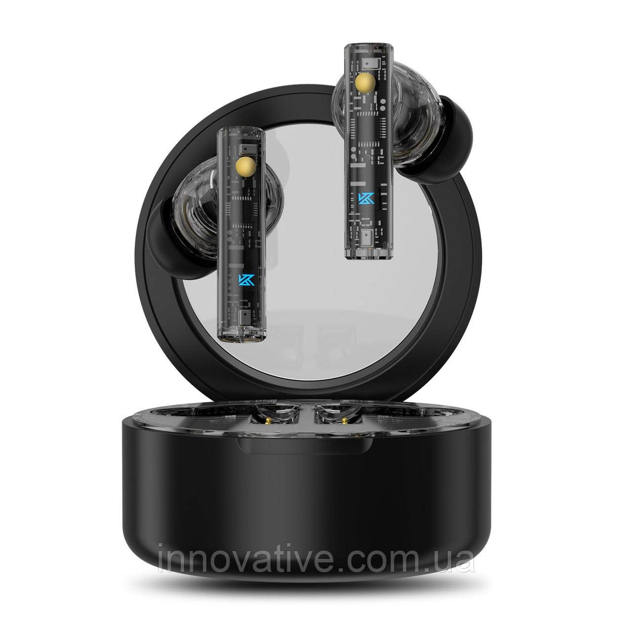 Бездротові Bluetooth-навушники KZ Carol з активним шумозаглушенням (Чорний)