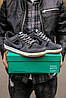 Чоловічі кросівки Nike SB Dunk Low Dark Grey Black Кеди Найк Данк Лоу чорно сірі шкіра замша демісезон, фото 9