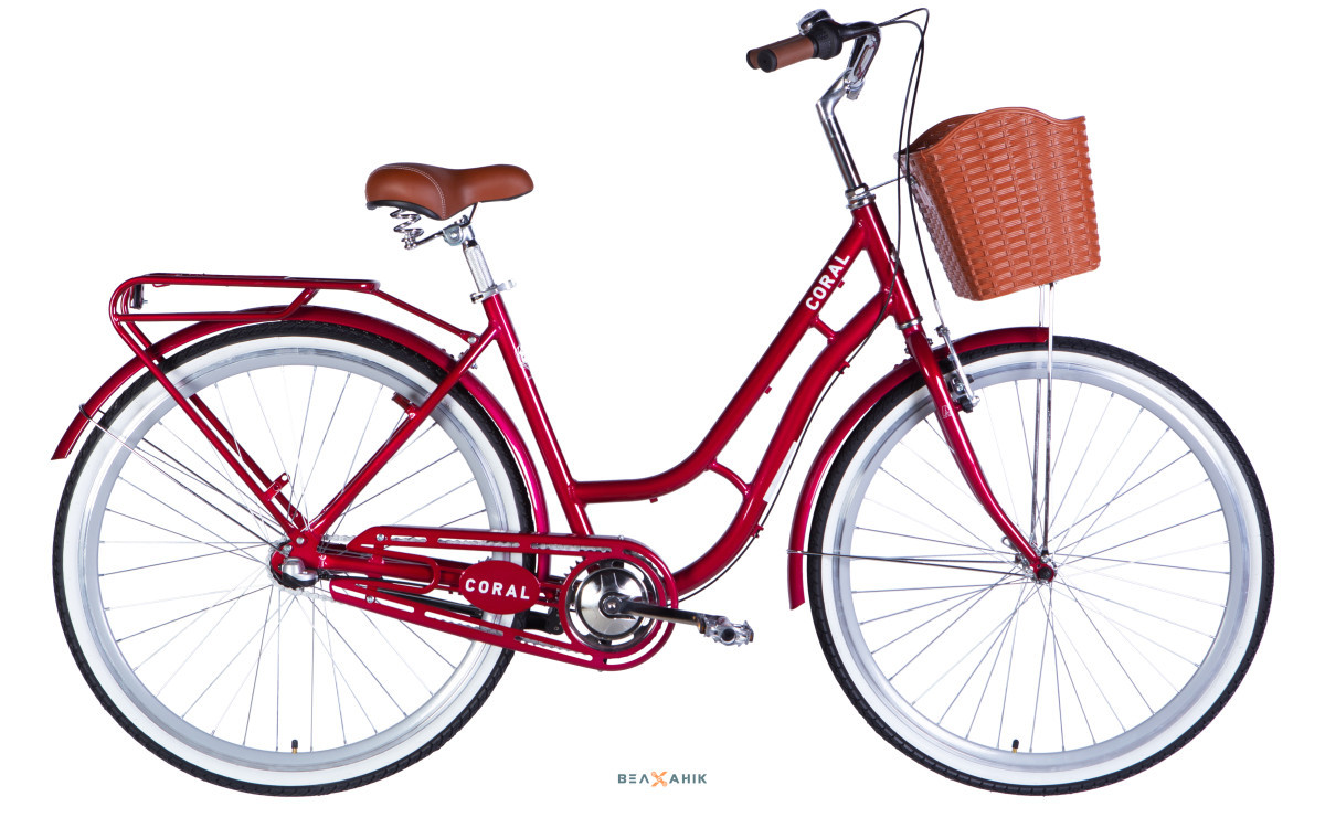Велосипед 28/quot; Dorozhnik CORAL PH (рама 19/quot;) AL рубіновий, фото 1