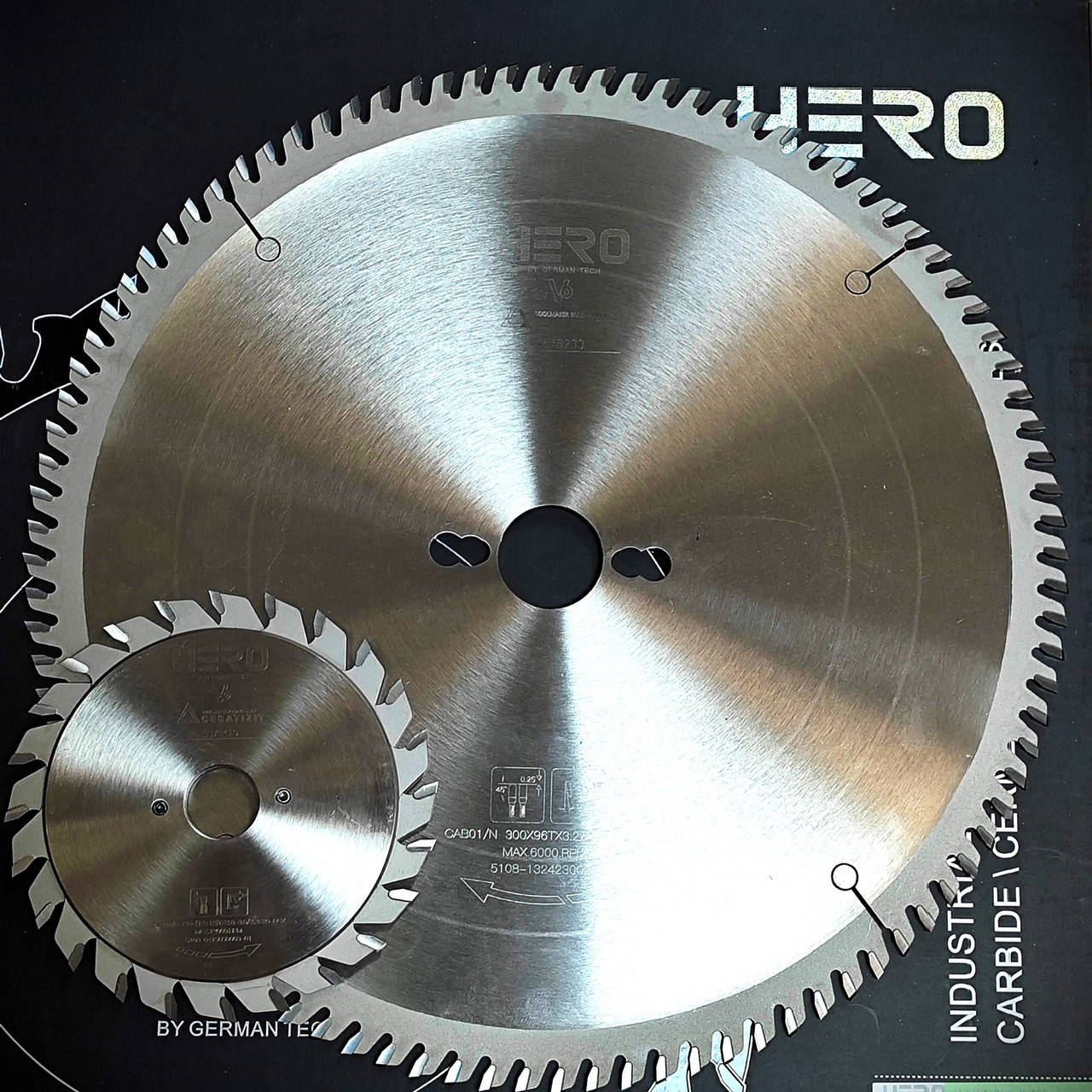 Комплект пил HERO V6 300х30 96z + 120х20/22 24z до форматно-розкрійного верстата