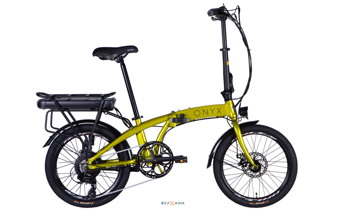 Електровелосипед 20/quot; Dorozhnik eONYX DD CS 500Вт 36В 12,5 Аг (рама 11/quot;) AL гірчичний