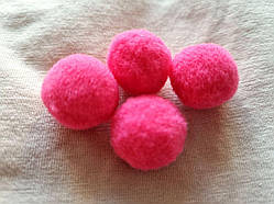 Помпон для рукоділля та декору Велюровий, діаметр 18 мм.