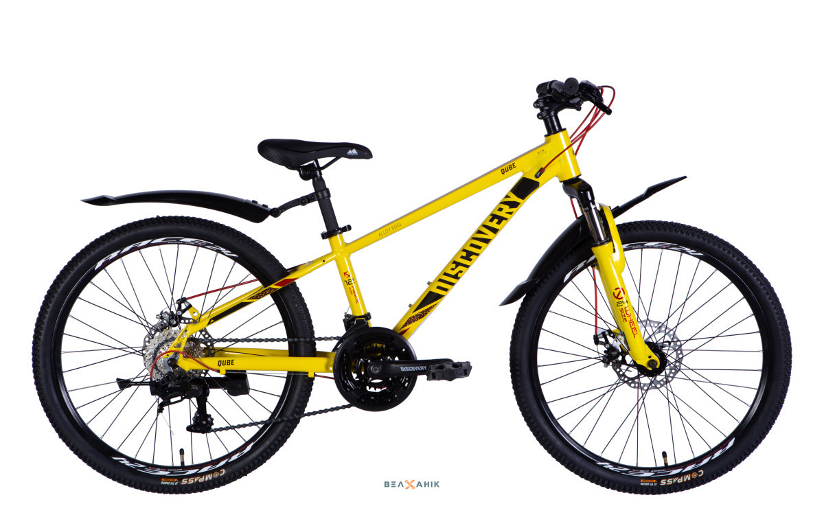 Велосипед 24/quot; Formula QUBE DD CS (рама 11,5/quot;) AL жовто-чорний, фото 1