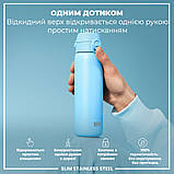 Пляшка для води металів ION8 600 мл. Stainless Steel , Alaskan Blue, фото 3