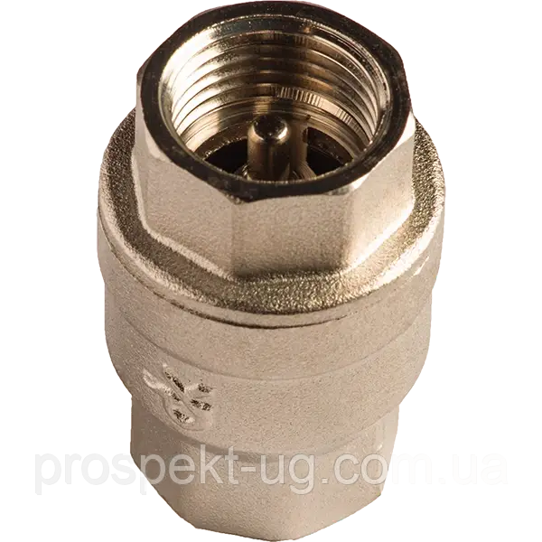 Клапан Ду20 (3/4") зворотний латунний різьбовий В-В DK Grand