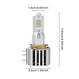 Led лампи H15 90w 12000Lm 12v із обманкою CANBUS | ДХО та дальнє світло 32/90w 6500K (комплект 2-шт), фото 6