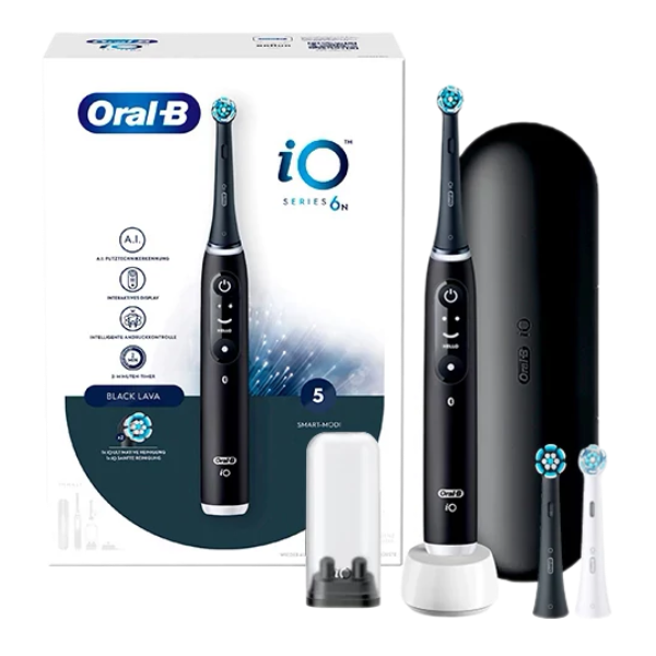 Електрична зубна щітка Oral-B iO 6N (iOM6.216.1DK) Series 6N Black (3 нас.)