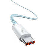 Кабель Baseus Dynamic Type-C to Type-C 100W 1 метр (CALD000203) голубой, фото 4