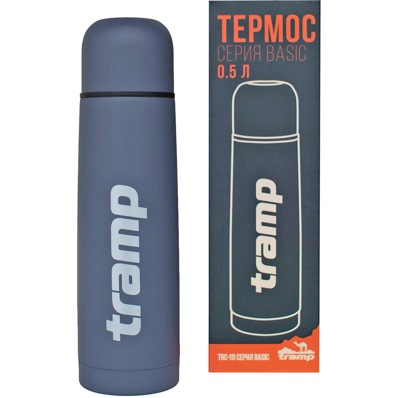 Термос Tramp Basic grey 0.5 л TRC-111, фото 1