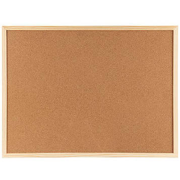 Дошка коркова Buromax 90x120 см Дерев'яна рамка (BM.0015)