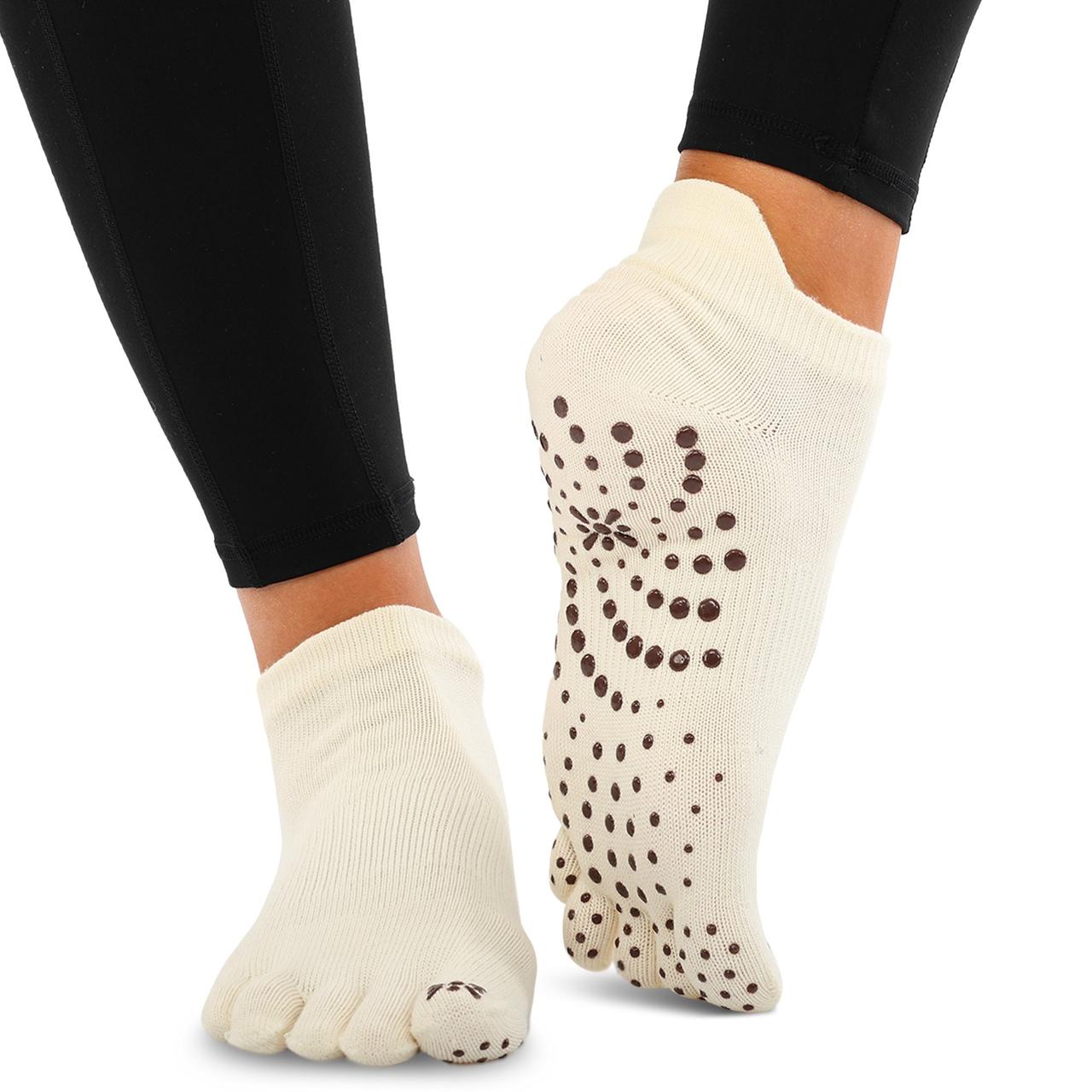 Шкарпетки для йоги з закритими пальцями BLOOM YOGA розмір 36-41