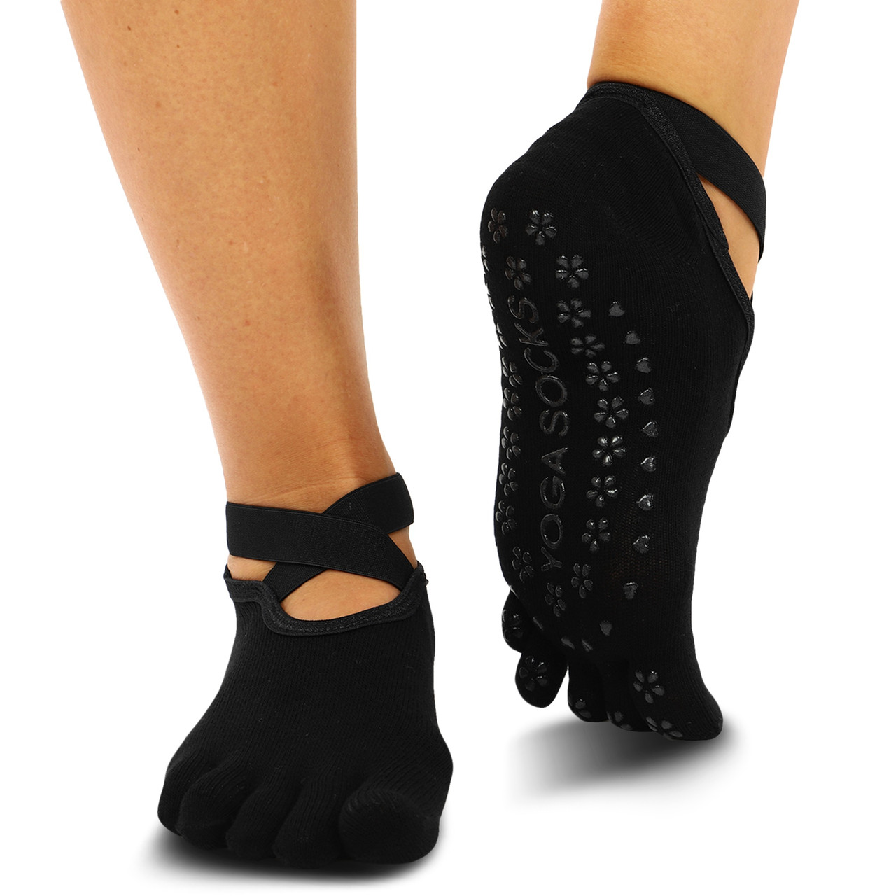 Шкарпетки для йоги з закритими пальцями TA-1089 розмір 36-41, фото 1