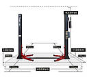 Автоматичний двоколонний автомобільний підіймач REDATS L-220 4 тонни, фото 10