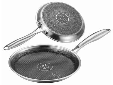 Сковорідка для млинців, нержавіюча сталь 22см ТМ EDENBERG BP