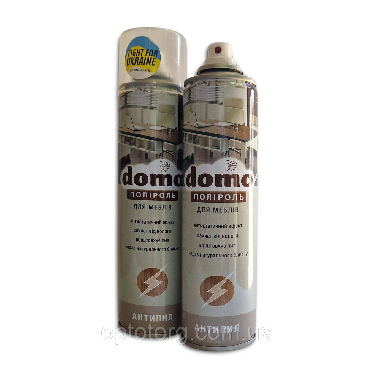 Антистатичний засіб Поліроль для догляду за меблями Антипил Domo 320мл
