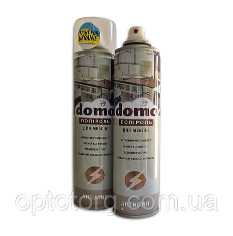 Антистатичний засіб Поліроль для догляду за меблями Антипил Domo 320мл, фото 1