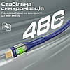 Кабель Promate TransLine-CC200 USB-C to USB-C 60W Power Delivery 2 м Navy, фото 4