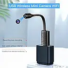 Міні Wifi IP-камера U21, з розумним датчиком руху, USB, з гнучкою ніжкою, Full HD, фото 8