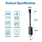 Міні Wifi IP-камера U21, з розумним датчиком руху, USB, з гнучкою ніжкою, Full HD, фото 10