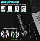 Світлодіодний тактичний ліхтарик SMARTER E-074 кріплення, виносна кнопка, фото 5