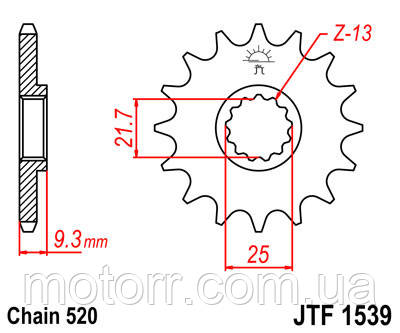 Зірка передня JT JTF1539.14