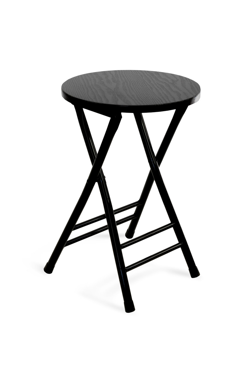 Табурет розкладний Чип (чорний/венге), фото 1