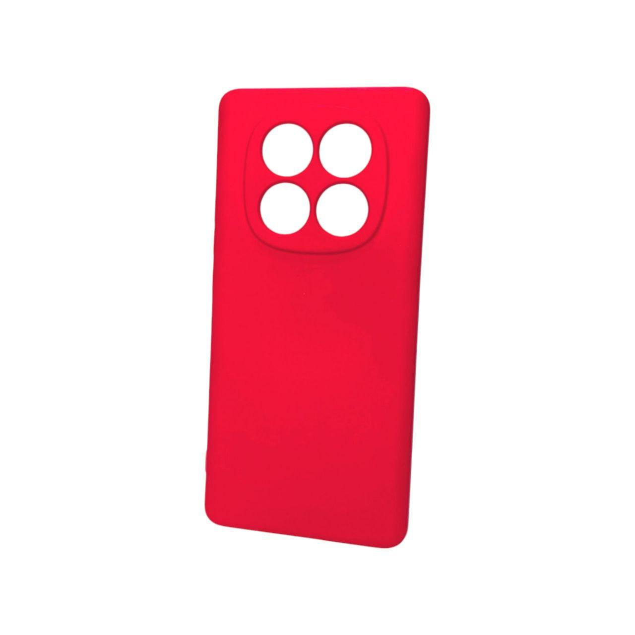 Чехол Xiaomi Redmi Note 14Pro(4G) Silicone Soft Silky №14 Red (4you)