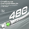 Кабель Promate TransLine-CC200 USB-C to USB-C 60W Power Delivery 2 м White, фото 4