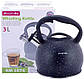 Чайник Kamille Whistling Kettle 3л з нержавіючої сталі зі свистком (чорний граніт), фото 6